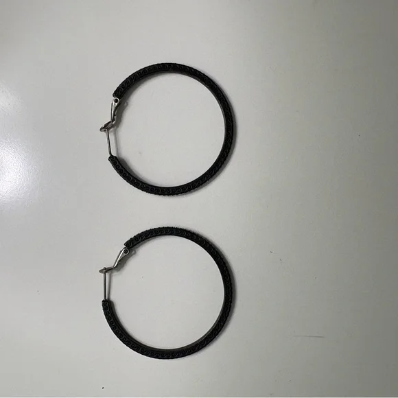 Brighton Silver Hoop Earrings - Picture 3 of 3